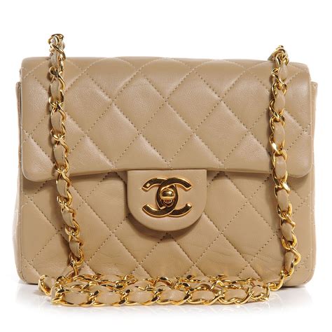 chanel beige square mini|chanel mini price.